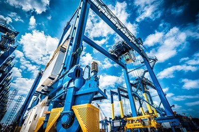 Rasuk Lajur Kren Gantry Jenis Getah RTG